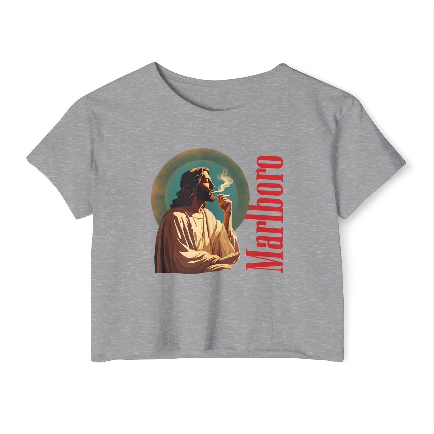 Jesus Marlboro Crop Top