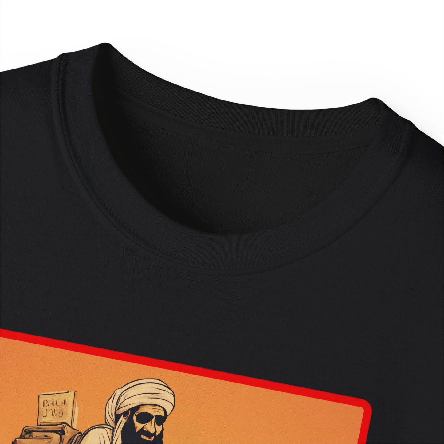 Graphic Tee - Osama Bin Laden Riding a Motorcycle