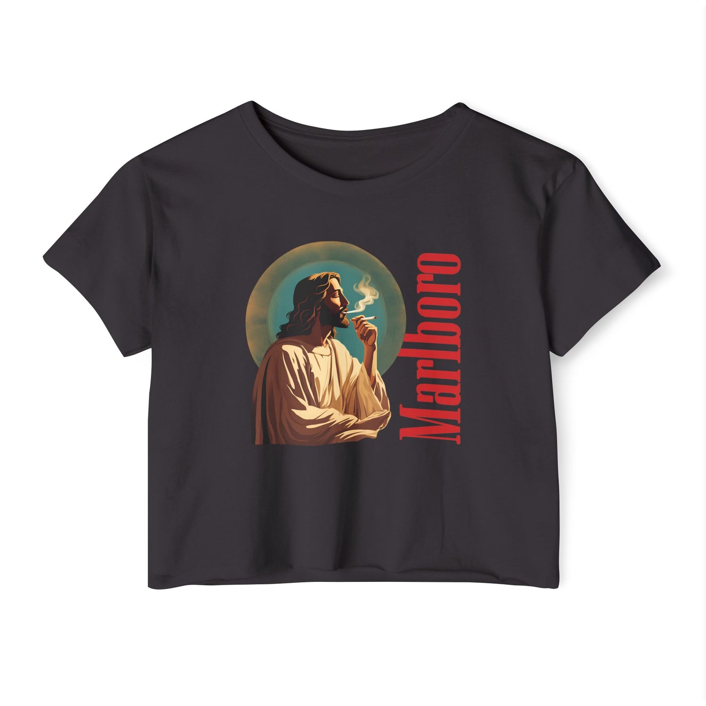 Jesus Marlboro Crop Top