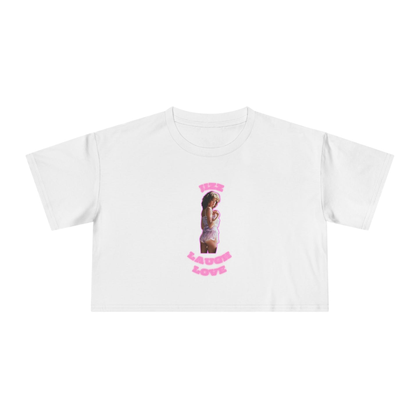 Women's Crop Tee - 'Live, Laugh, Love' Inspirational Top