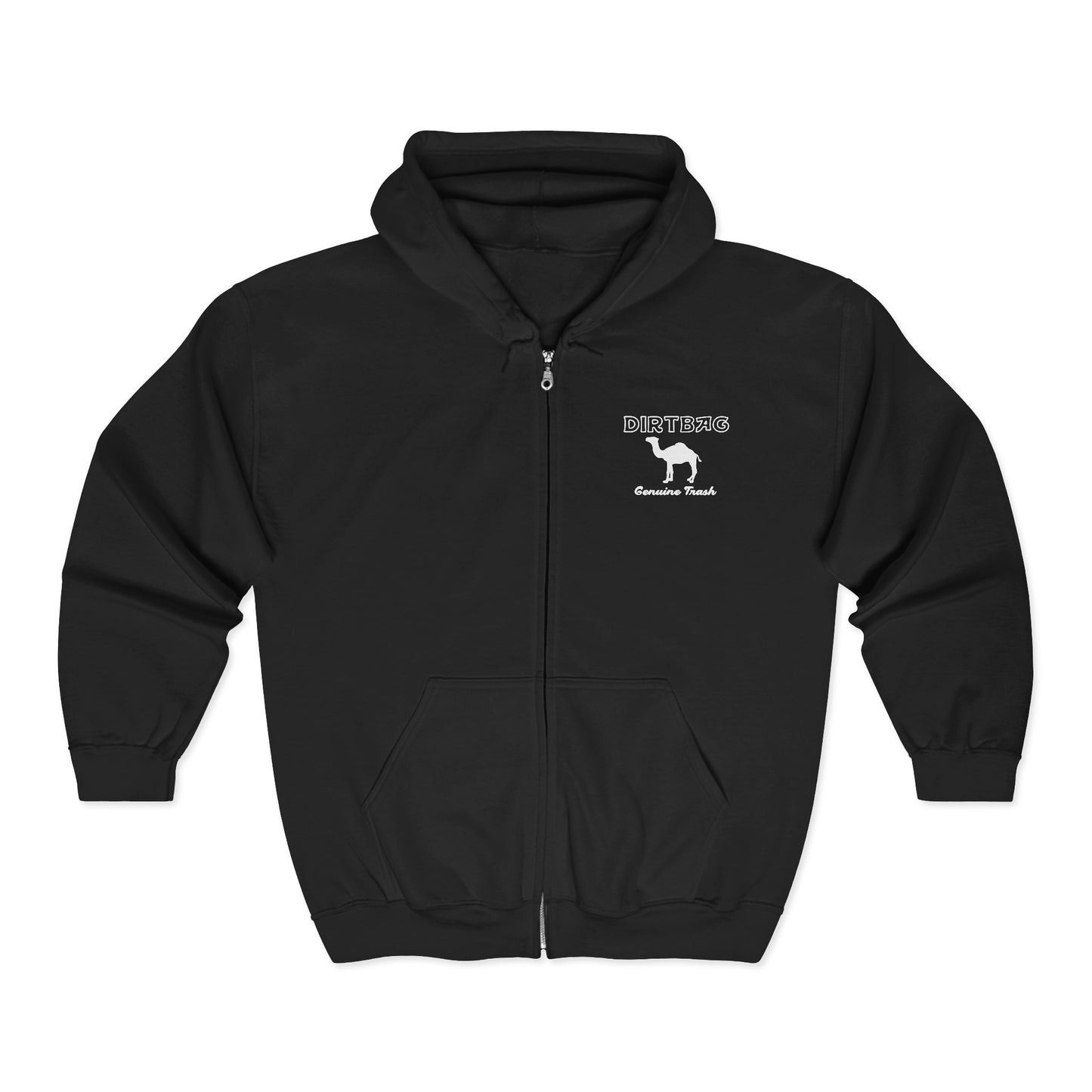 Dirtbag Snowmobile Zip Hoodie — Retro Rider Graphic Sweatshirt
