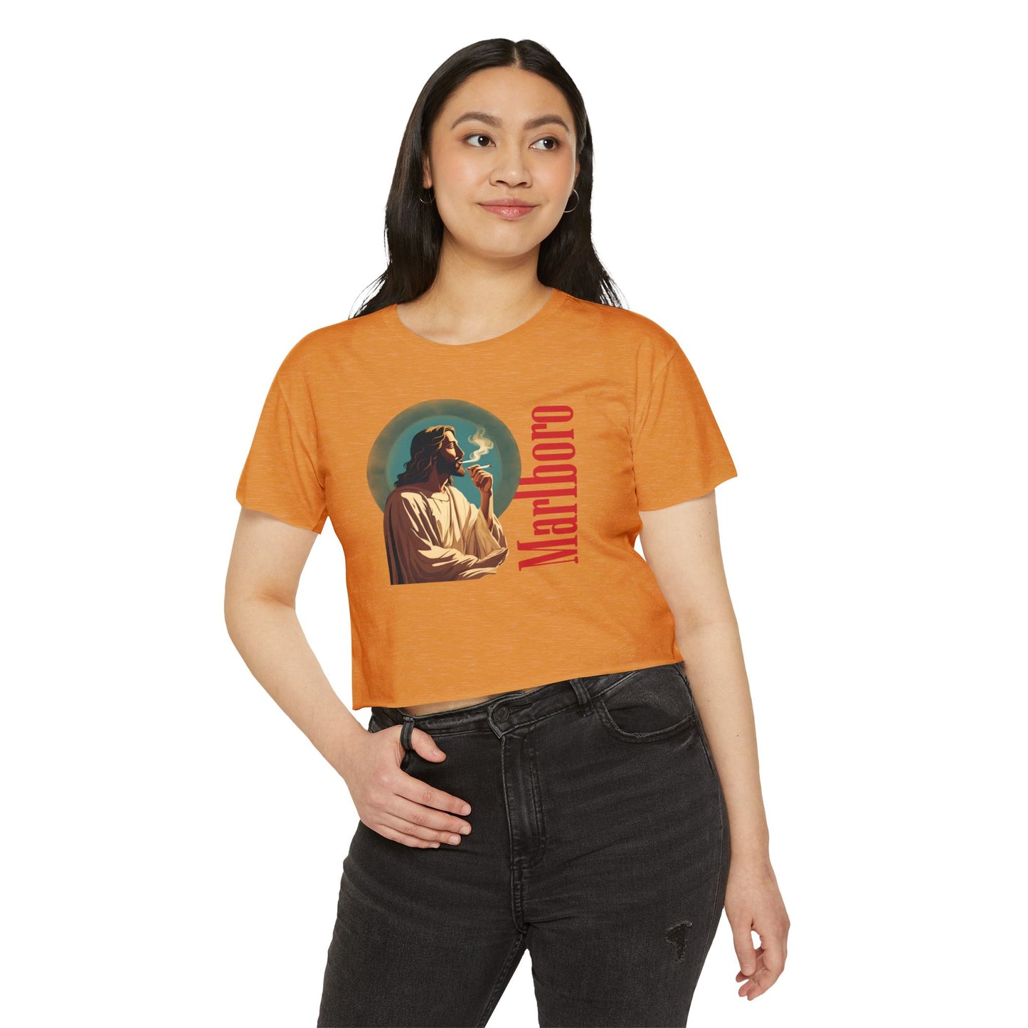 Jesus Marlboro Crop Top